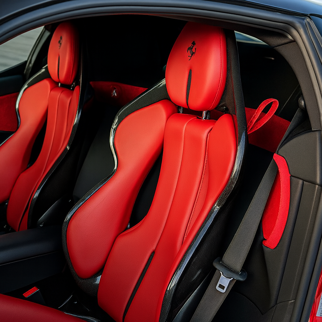 Ferrari SF90 Stradale - Rosso Corsa on Nero & Rosso (Red on Black & Red)