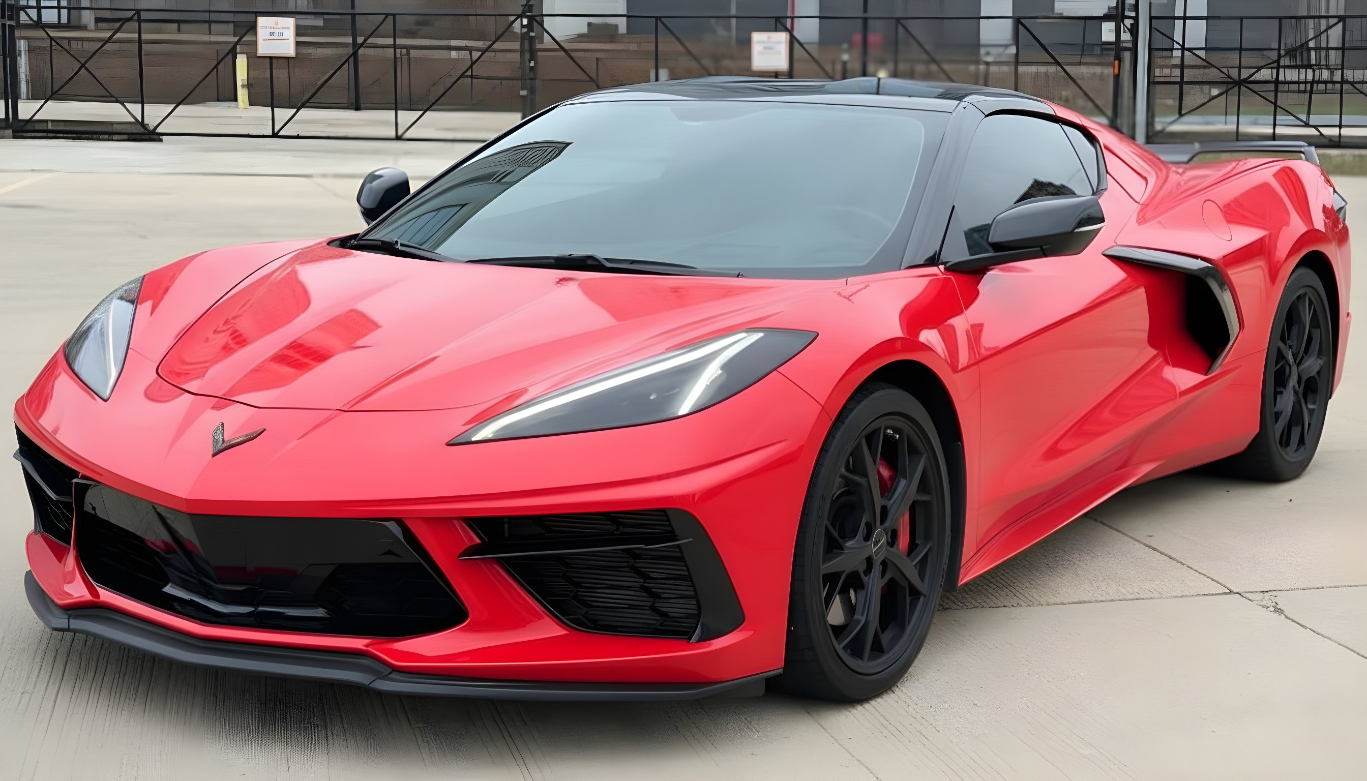 Corvette C8 Stingray 2LT - Torch Red on Adrenaline Red & Jet Black 