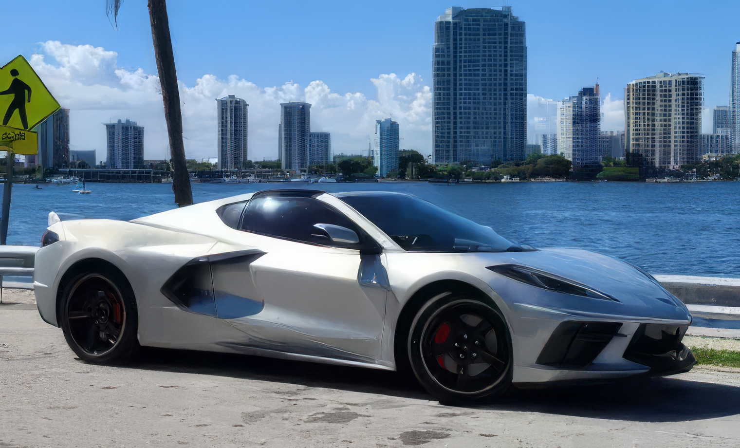 Chevrolet Corvette C8 – Silver Flare Metallic on Jet Black