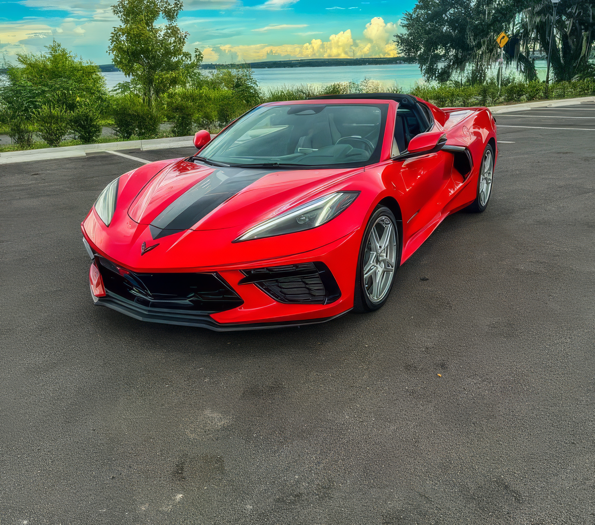 Corvette C8 Stingray - Torch Red on Jet Black