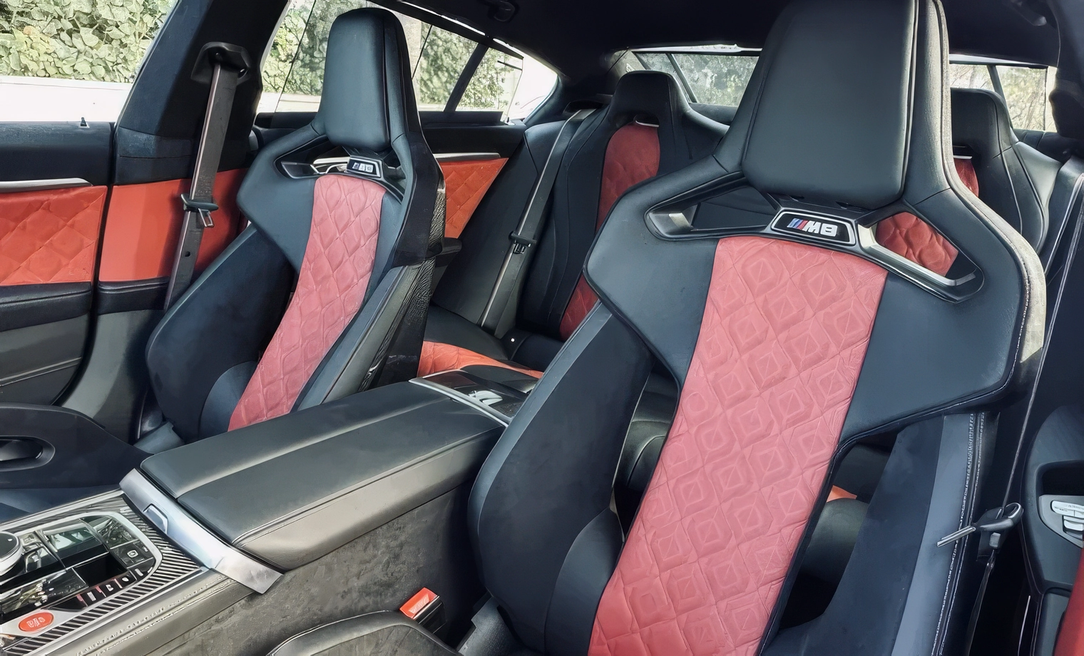 BMW M8 Competition Gran Coupe – Frozen Grey II Metallic on Black & Sakhir Orange