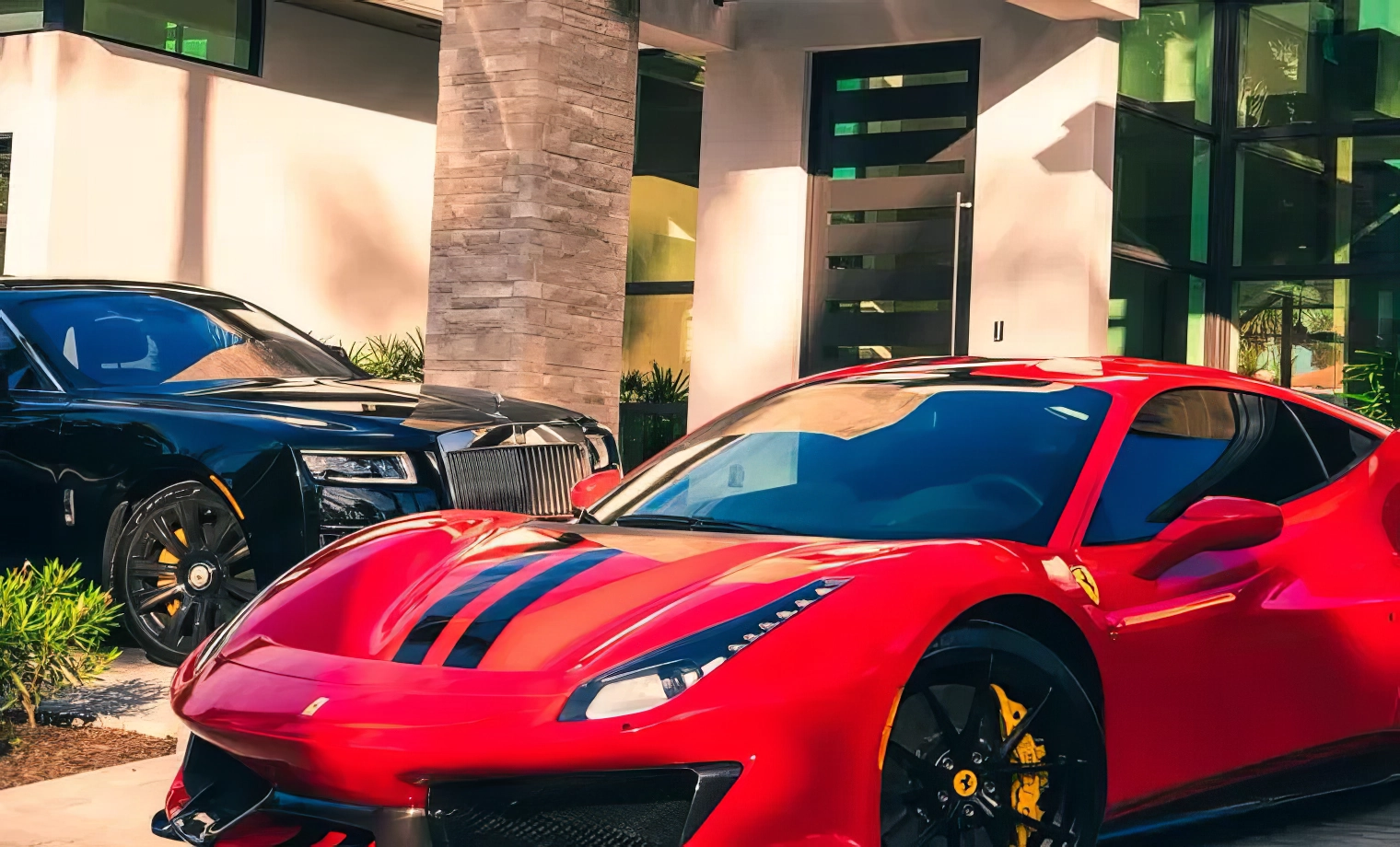 Ferrari 488 Pista — Rosso Corso on Nero (Ferrari Red on Black)