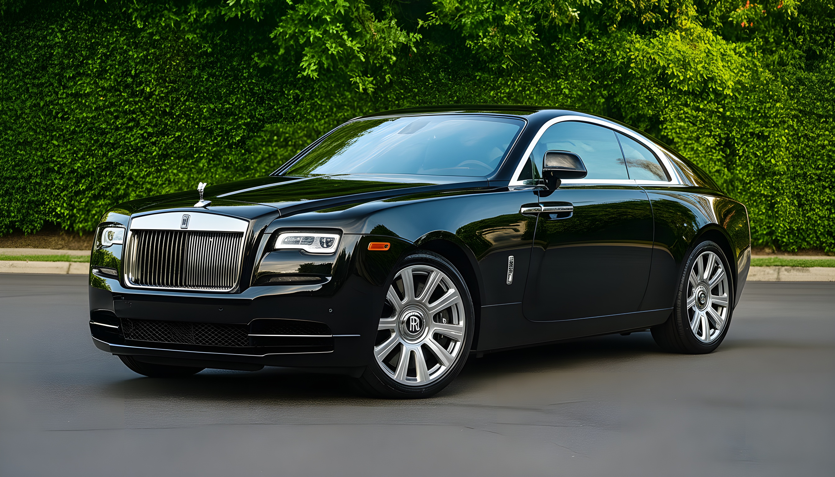 Rolls-Royce Wraith – Diamond Black Metallic on Black