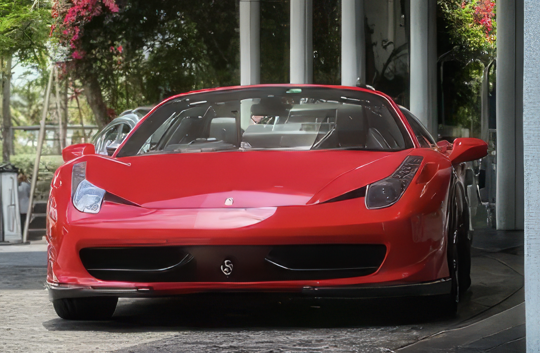 Ferrari 458 Spider – Rosso Corsa on Nero (Ferrari Red on Black)
