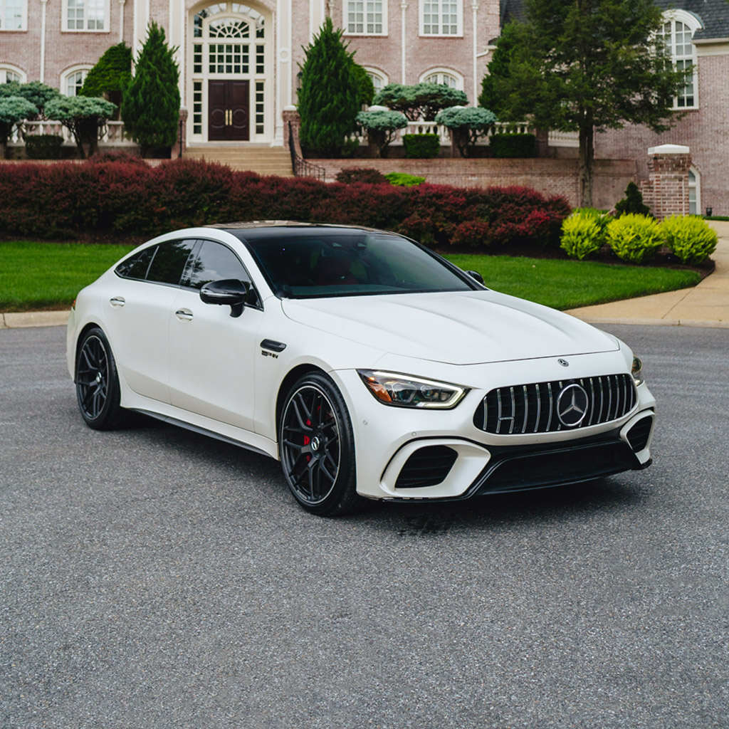 Mercedes-AMG GT 63 S 4MATIC+ 4-Door Coupe — Polar White on Red Pepper & Black