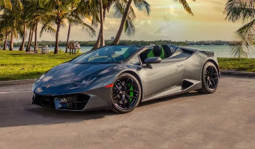 Lamborghini Huracan Spyder – Gray on Green
