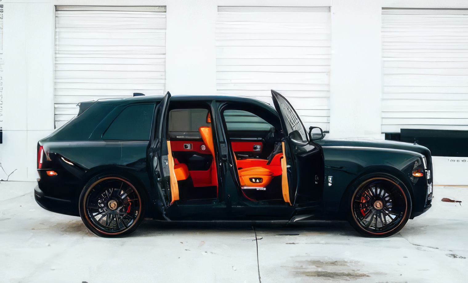 Rolls-Royce Cullinan — Diamond Black on Mandarin & Black