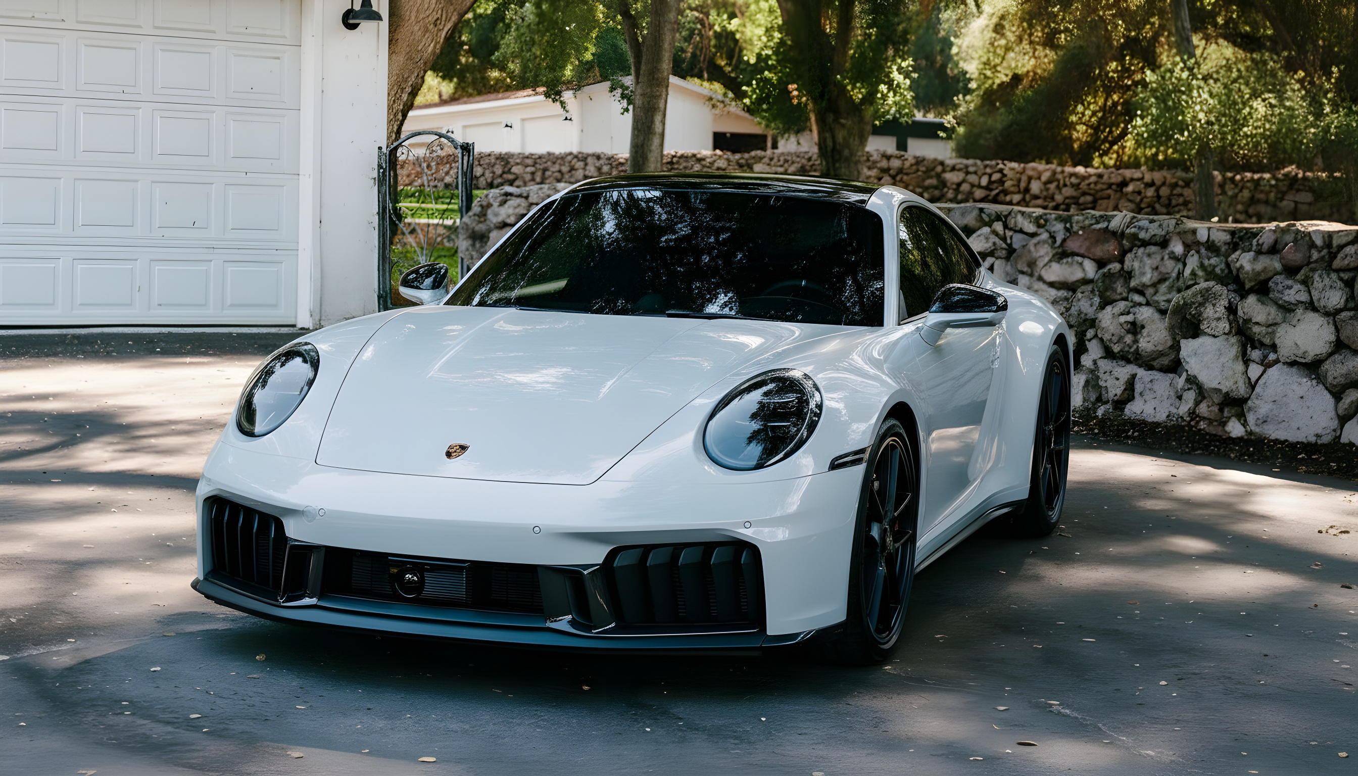 Porsche 911 Carrera 4 GTS (992.2) - Carrara White Metallic over Navy Blue
