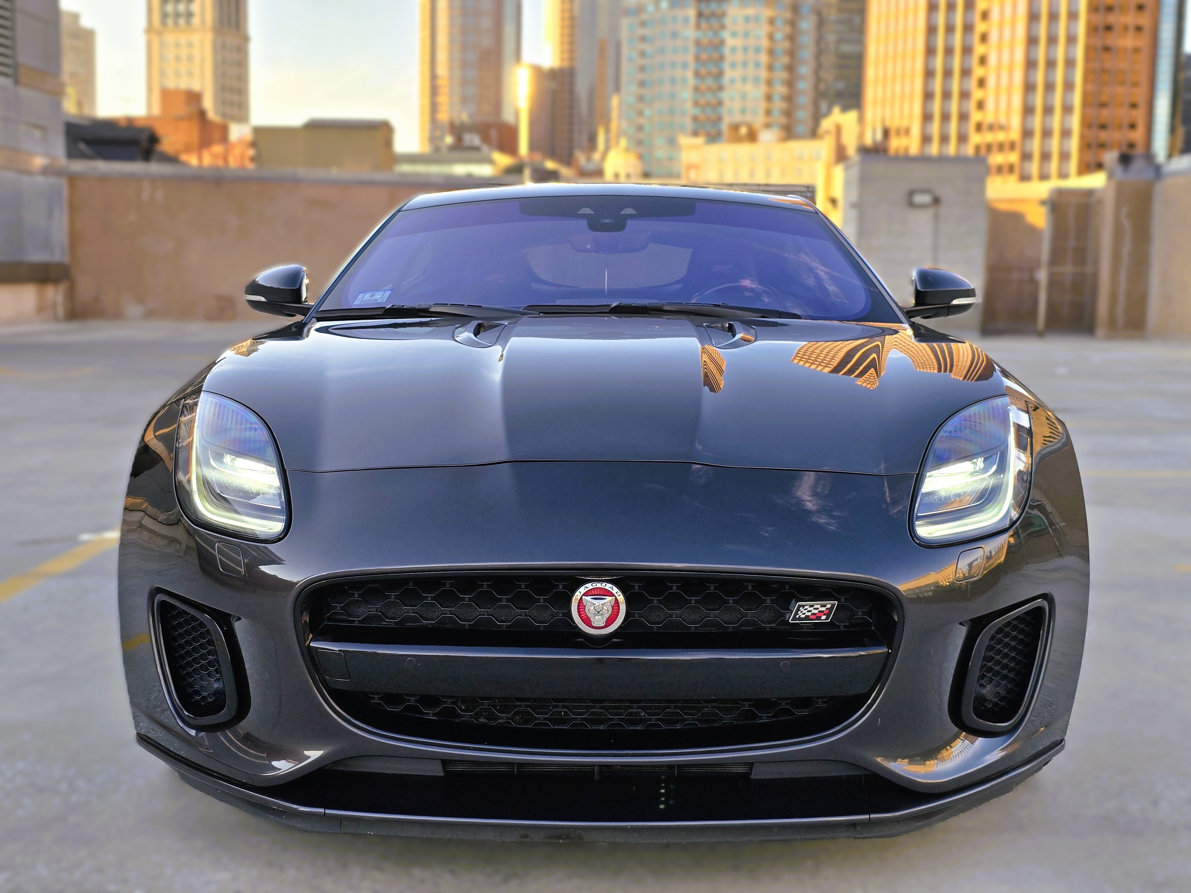 Jaguar F-Type Coupe - Dark Metallic Gray on Black