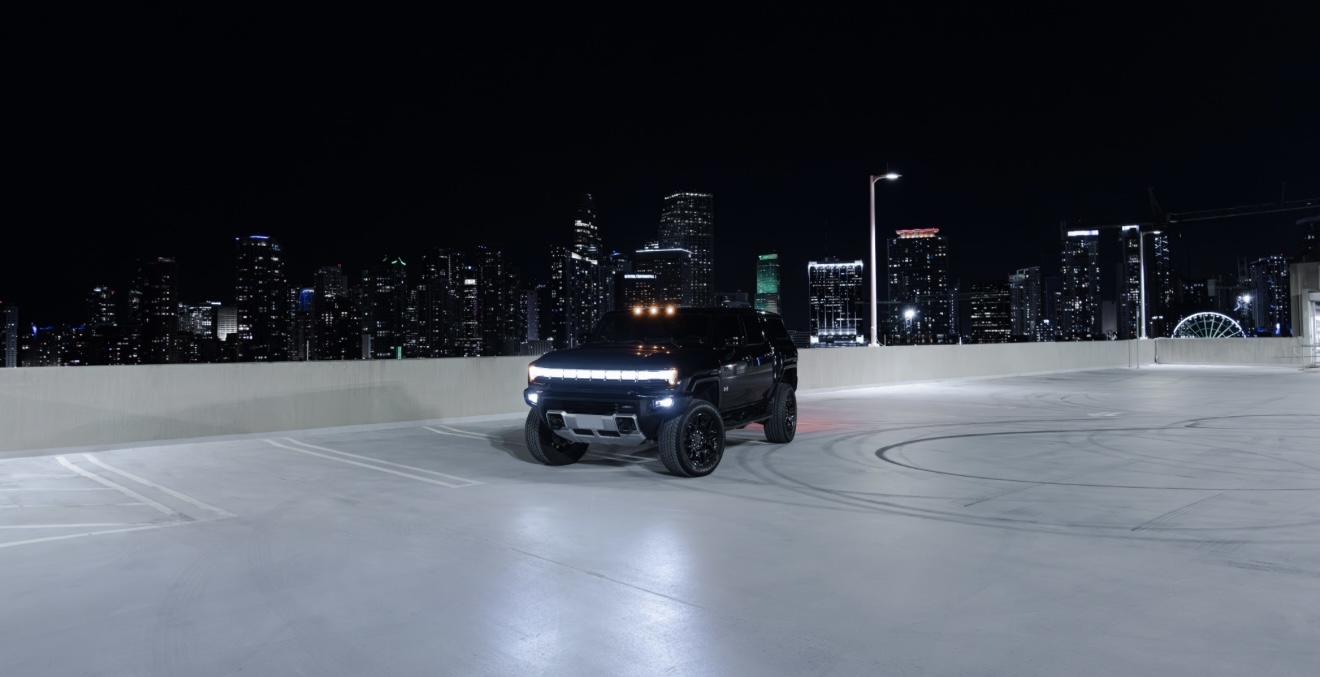 Black Hummer EV - Black on Black