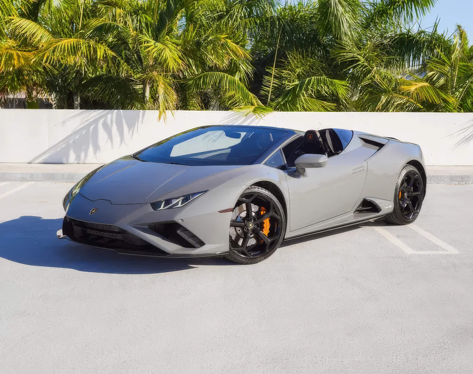 Lamborghini Huracan EVO Spyder – Grigio Nimbus on Nero (Solid Light Gray on Black)