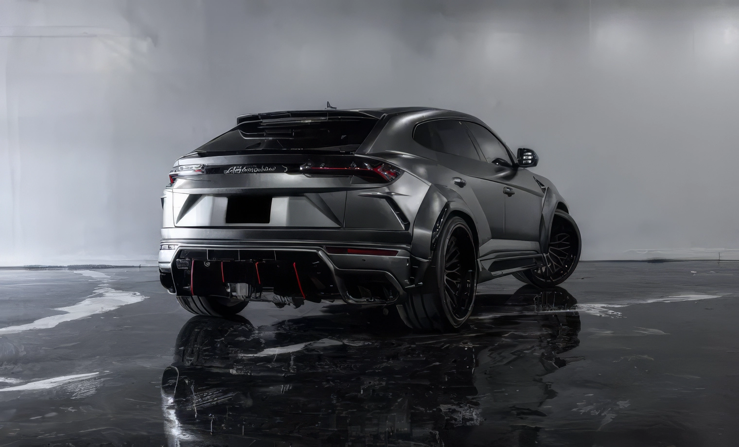 Lamborghini Urus Wide Body – Grigio Titans on Nero (Matte Dark Gray on Black)
