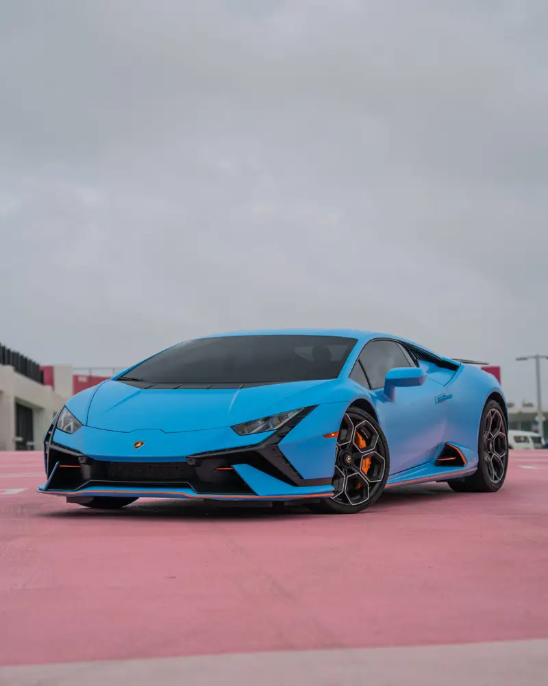 Lamborghini Huracán Tecnica – Blue on Orange
