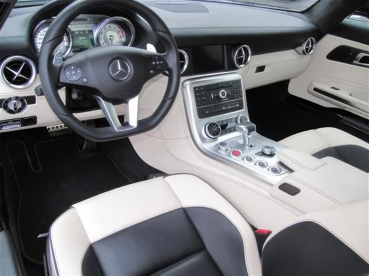 Mercedes-Benz SLS AMG - Obsidian Black Metallic on Porcelain & Black