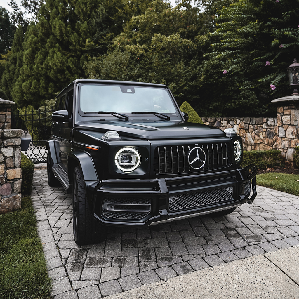 Mercedes-AMG G63 — Designo Night Black Magno on Bengal Red & Black