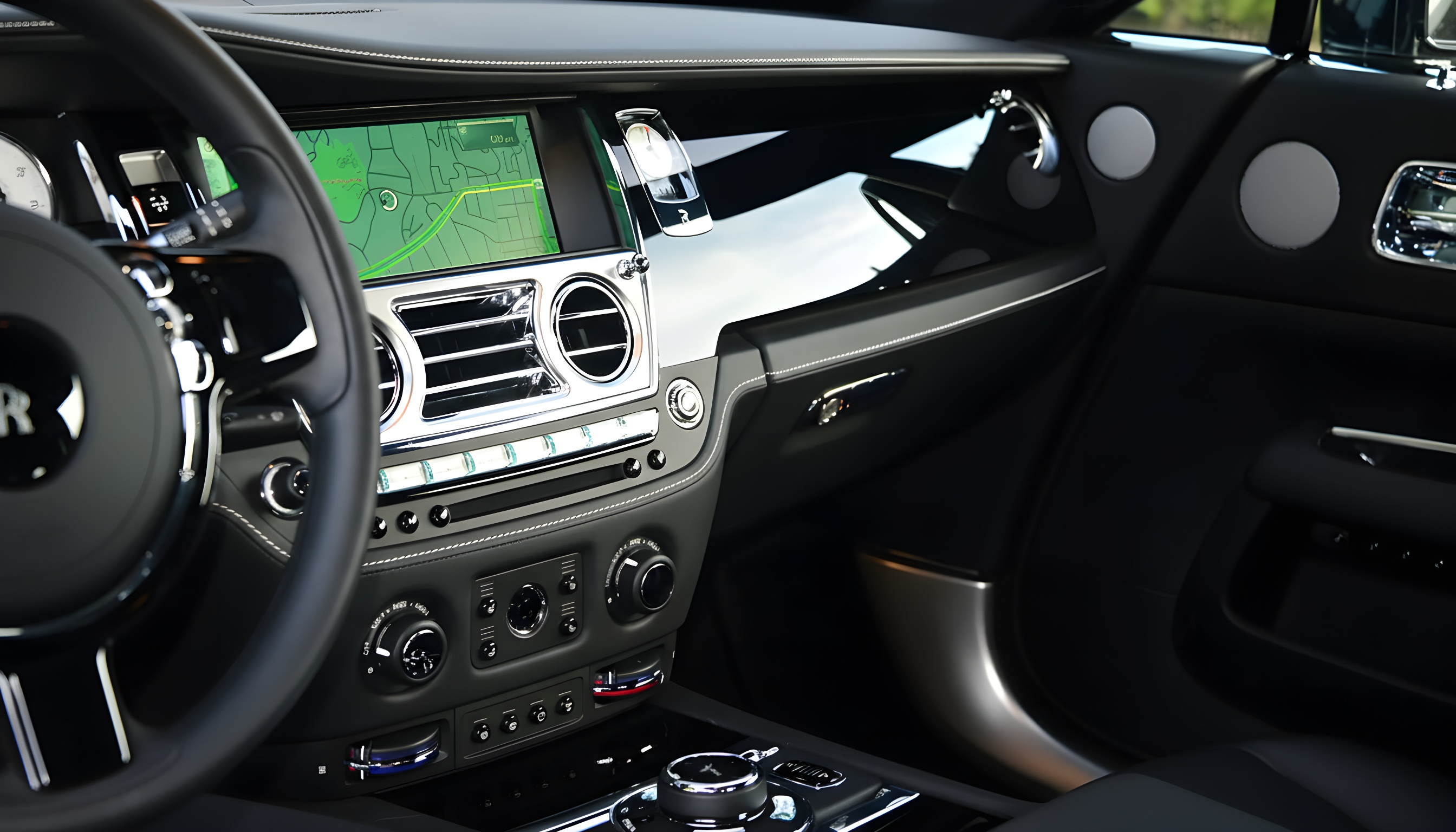 Rolls-Royce Wraith – Diamond Black Metallic on Black