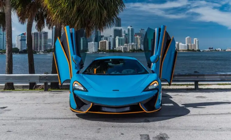 McLaren 570S Coupe – Blue & Orange on Orange