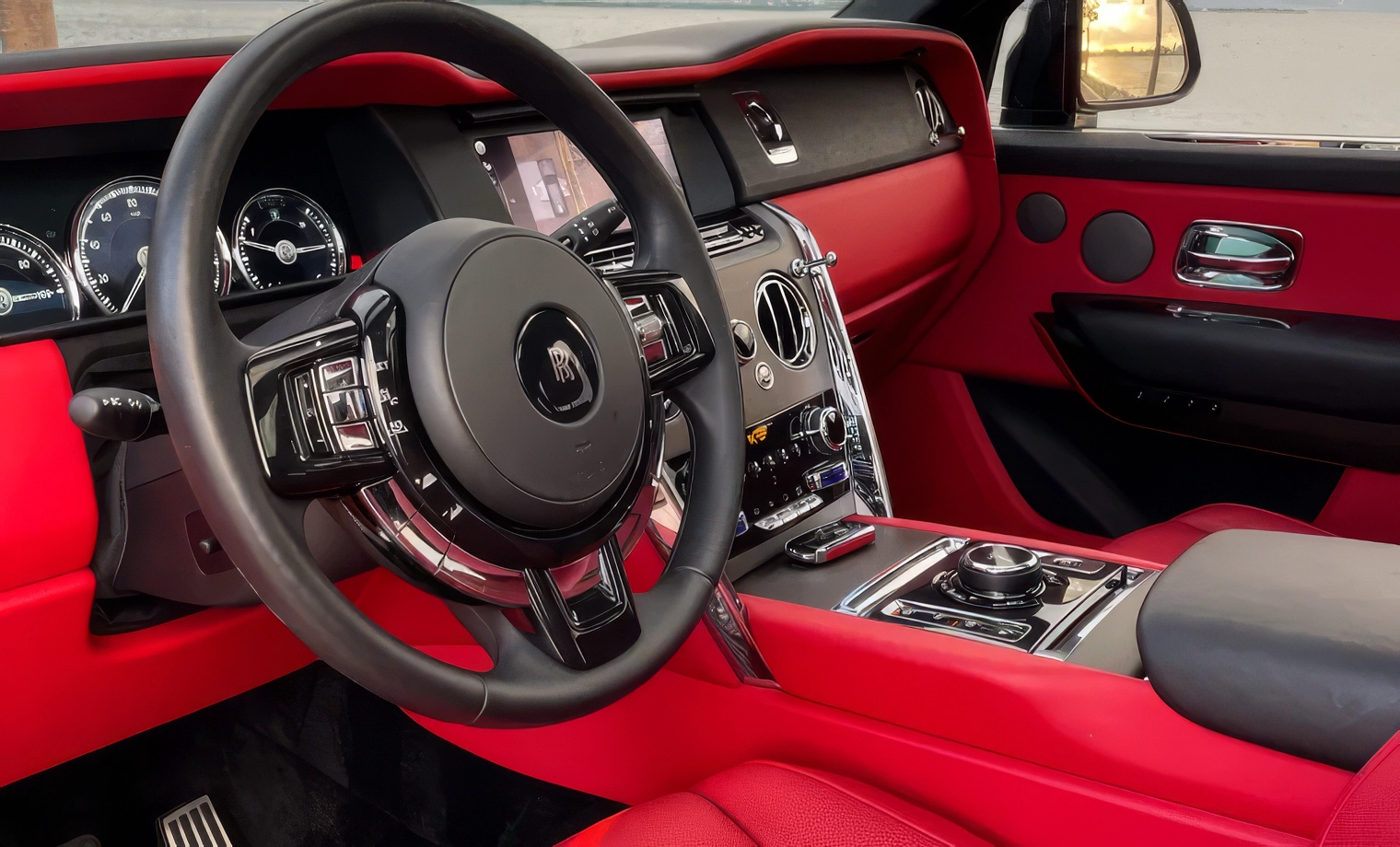 Rolls-Royce Cullinan — Jubilee Silver on Phoenix Red & Black