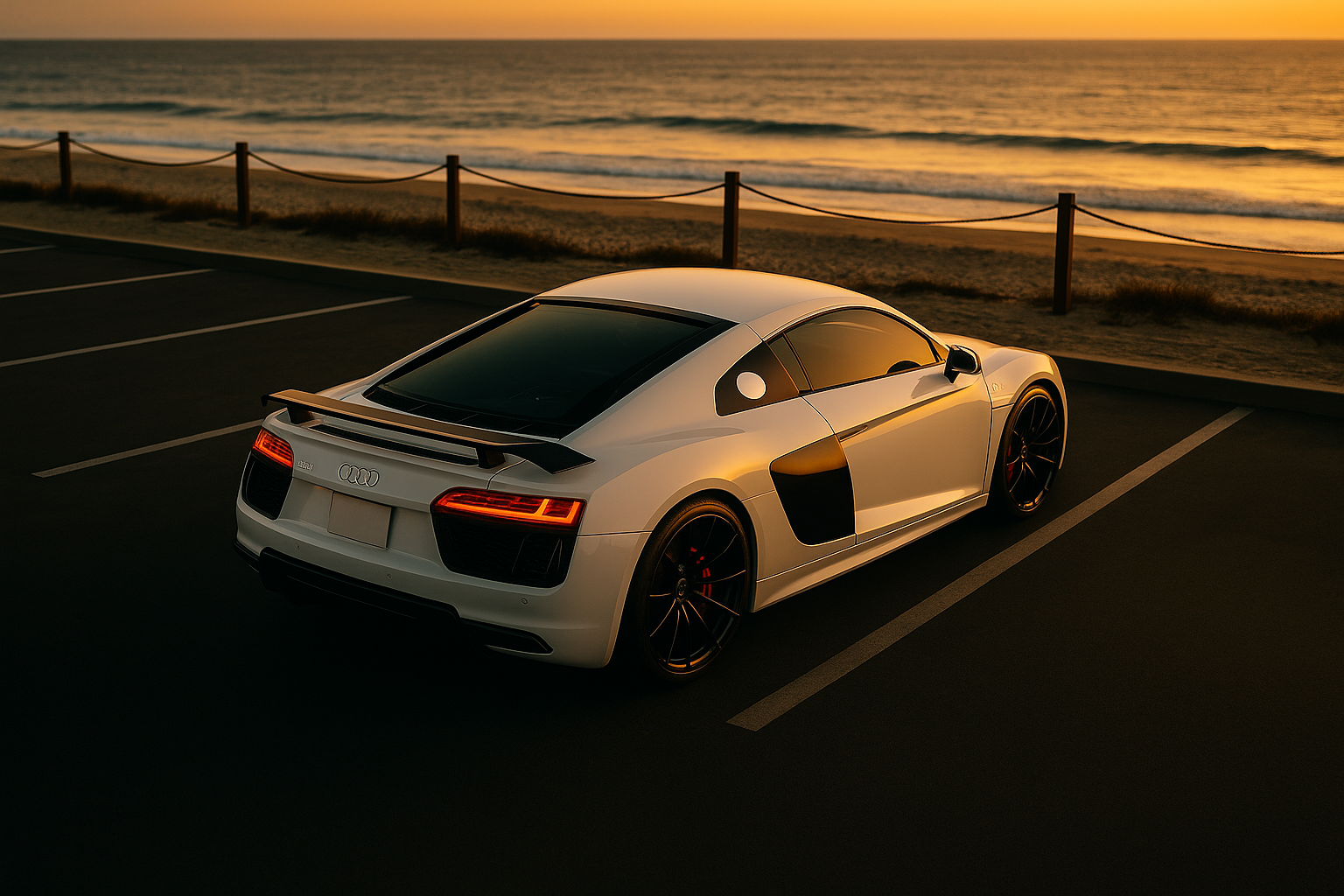 Audi R8 V10 - Stage 2 Tune - White on Black