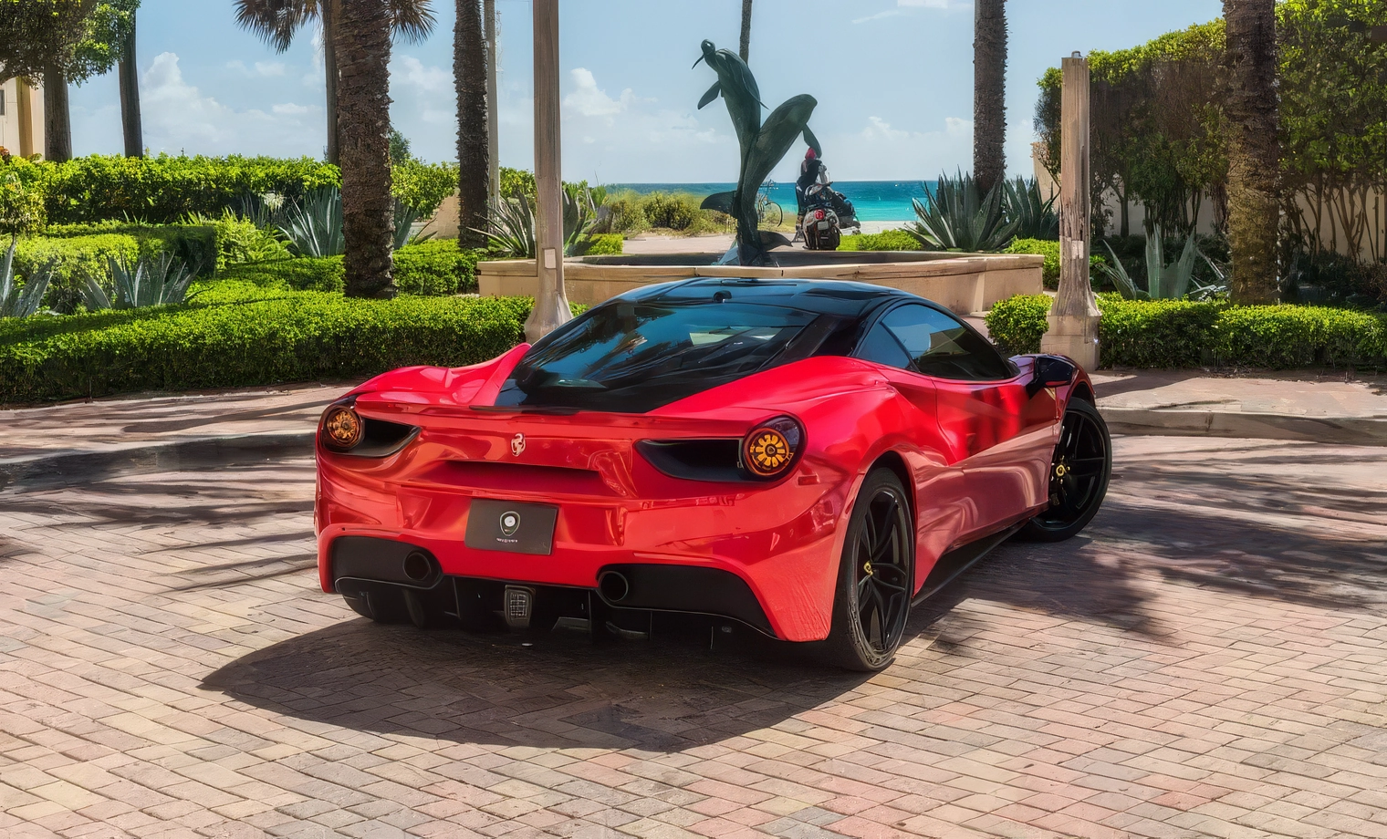 Ferrari 488 – Rosso Corsa on Rosso & Nero (Ferrari Red on Red & Black)