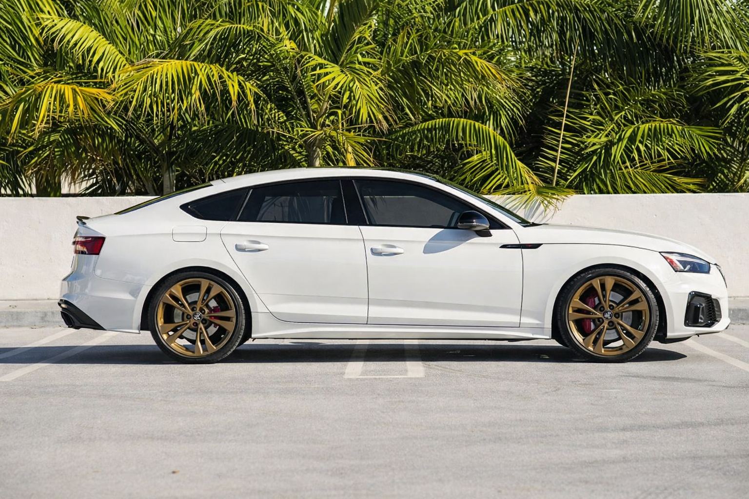 Audi S5 – Glacier White Metallic on Magma Red