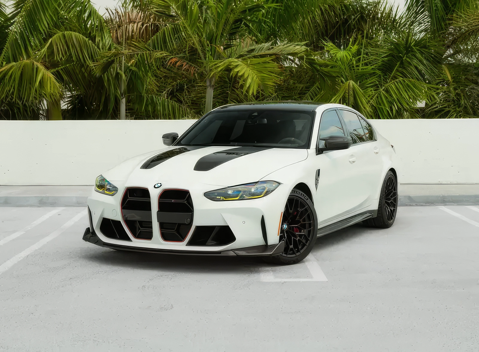 BMW M3 CS – Frozen Solid White on Black