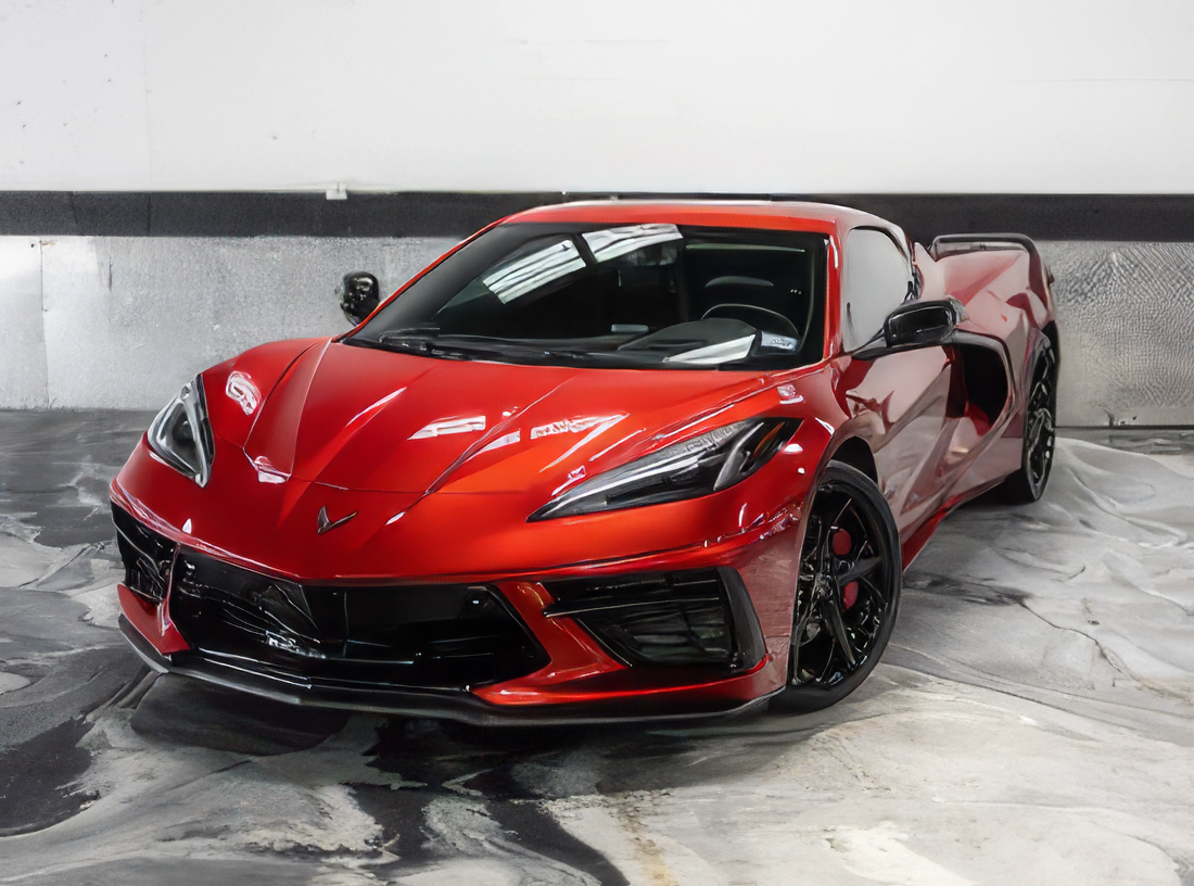 Chevrolet Corvette C8 Stingray – Red Mist Metallic on Jet Black