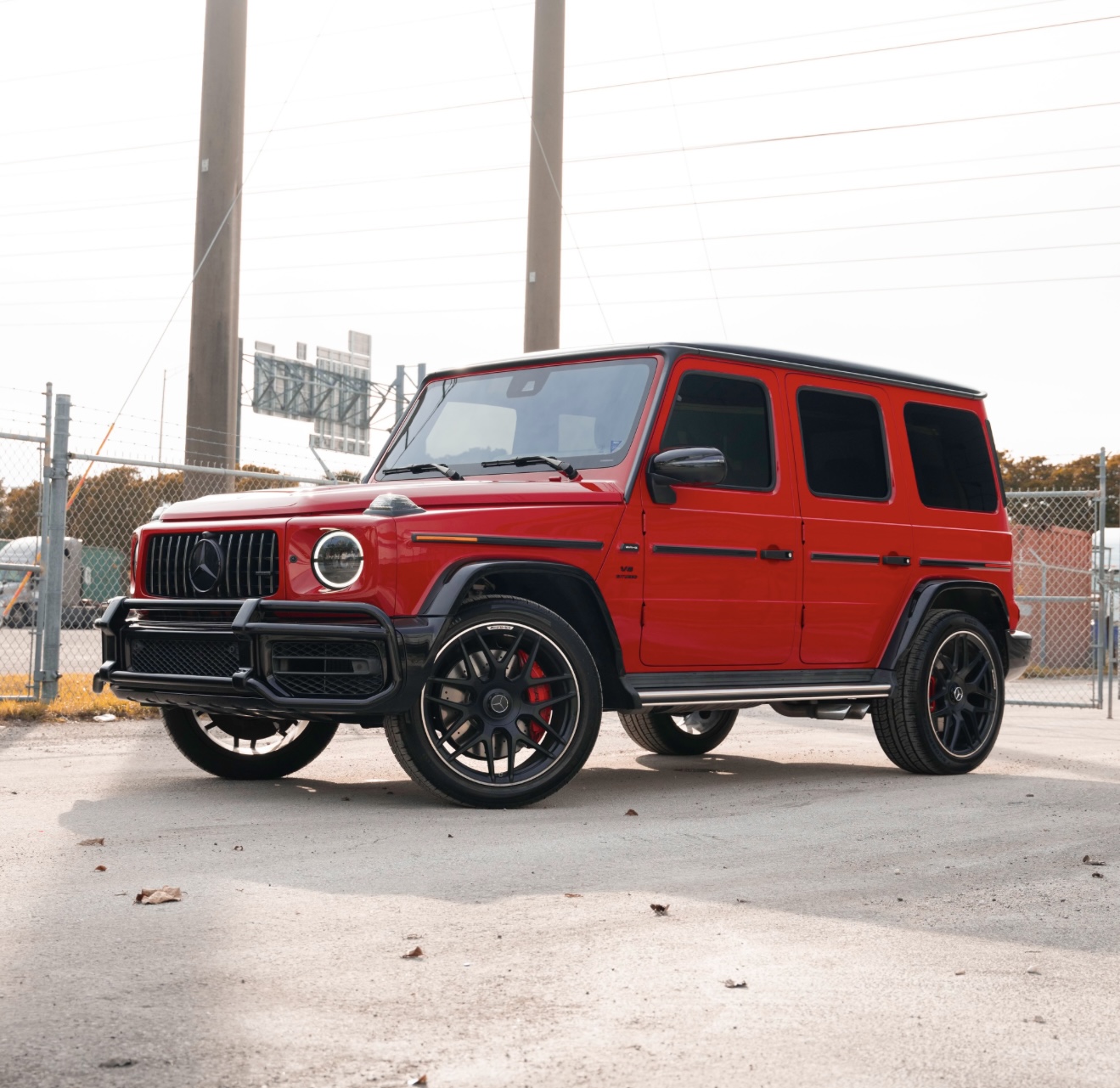 Mercedes Benz G63 AMG - Red on Black