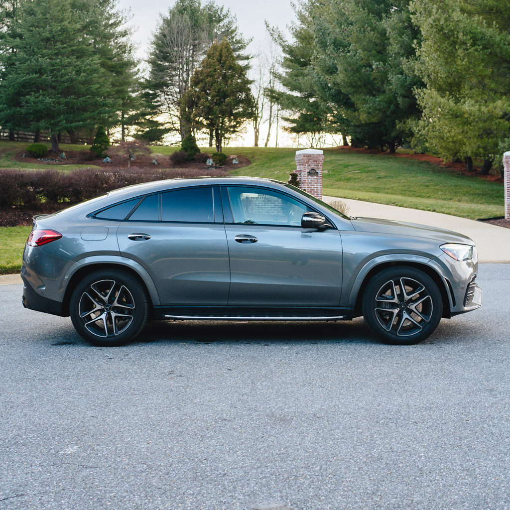 Mercedes-AMG GLE 53 Coupe — Selenite Grey Metallic on Black & Classic Red