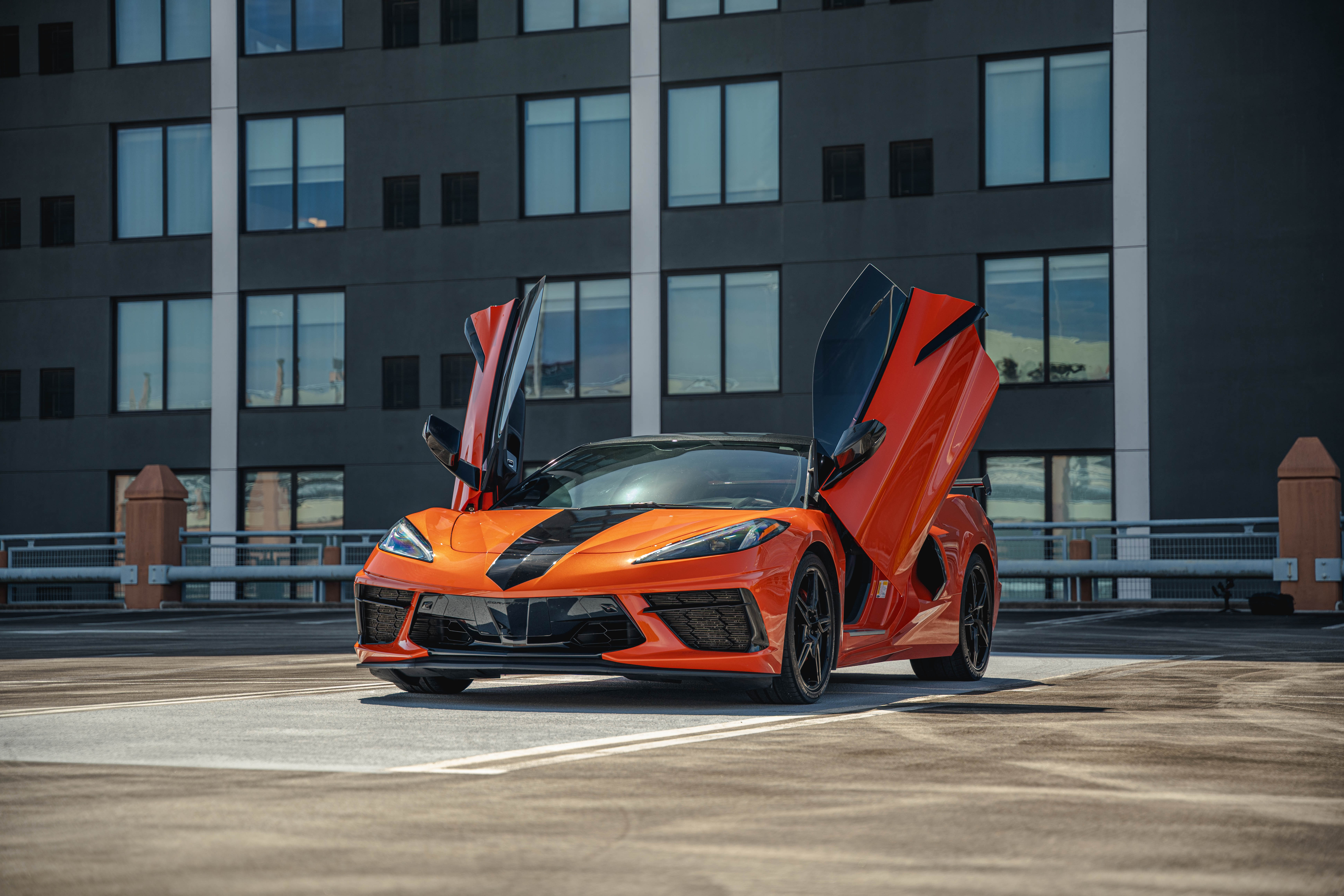 Chevrolet Corvette C8 Stingray Convertible Z51 - Amplify Orange Tintcoat on Jet Black