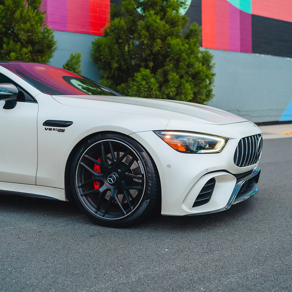 Mercedes-AMG GT 63 S 4MATIC+ 4-Door Coupe — Polar White on Red Pepper & Black