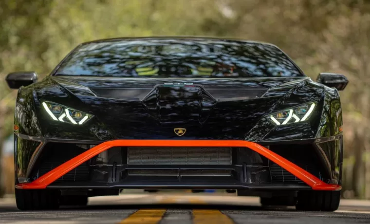 Lamborghini Huracán STO — Black on Black with Orange Accents