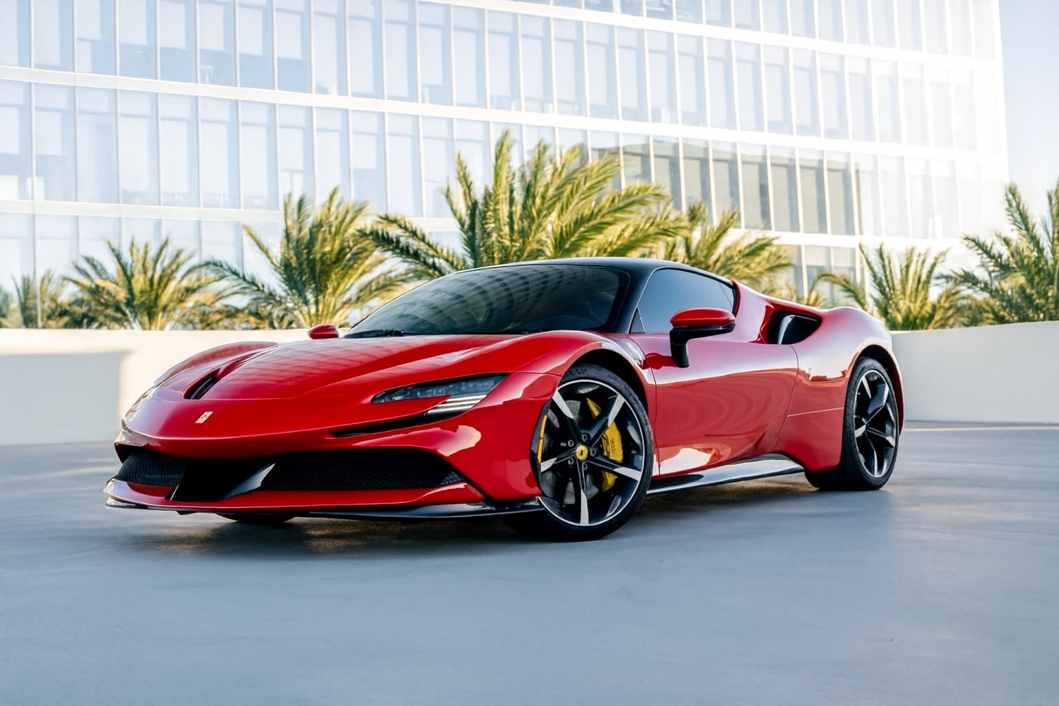 Ferrari SF90 Stradale - Rosso Corsa on Nero & Rosso (Red on Black & Red)