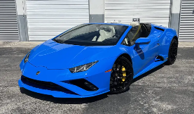 Lamborghini Huracan EVO – Blue on White