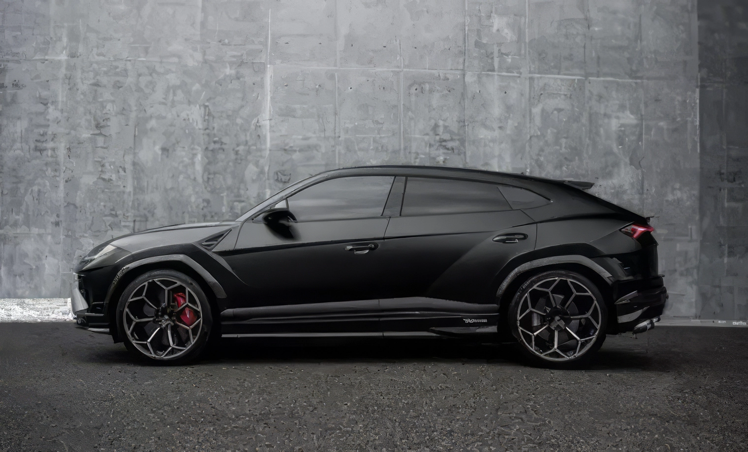 Lamborghini Urus Performante – Nero Nemesis on Nero & Rosso (Matte Black on Black & Red)