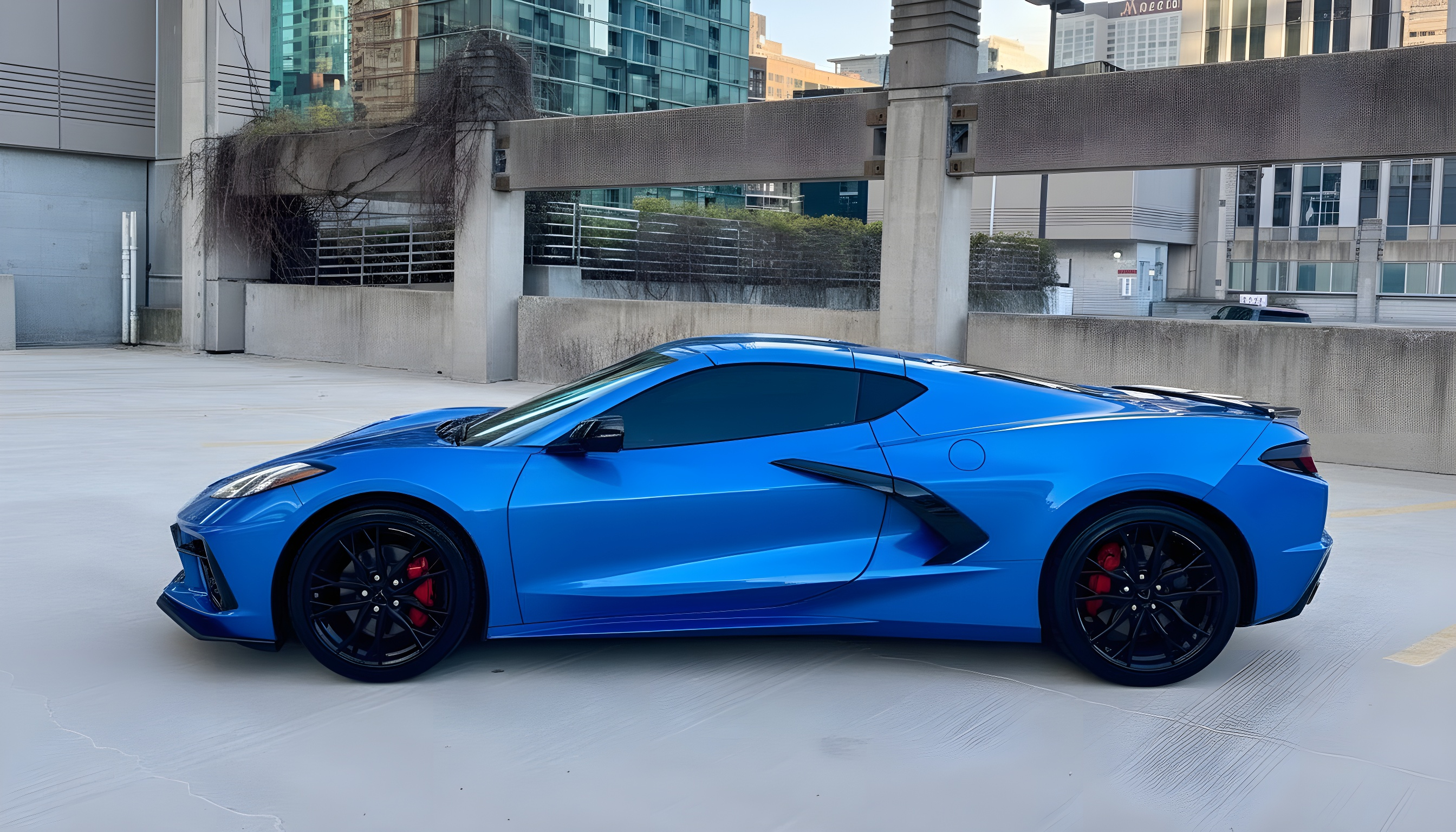 Corvette C8 Stingray 2LT - Rapid Blue on Jet Black