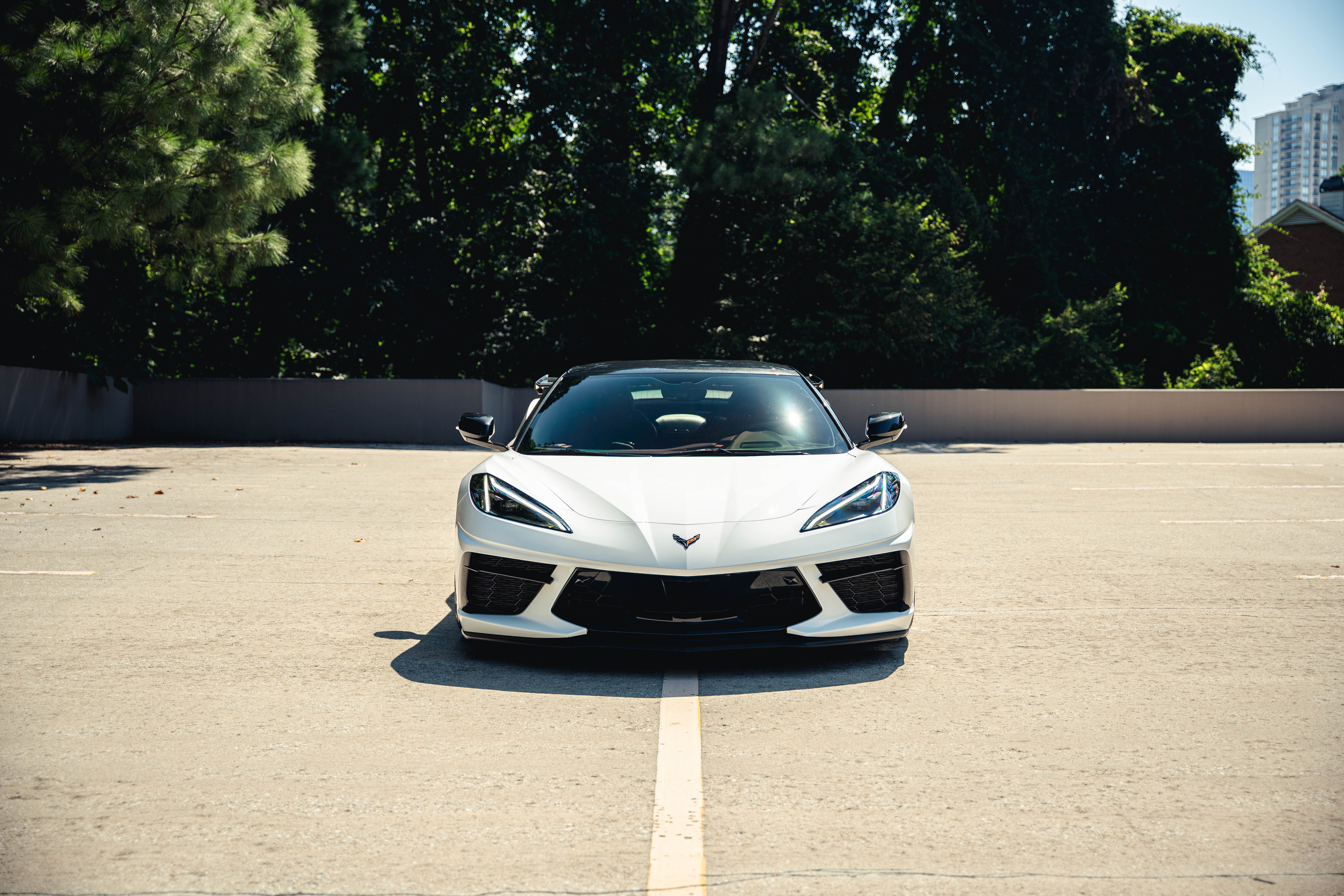 Chevrolet Corvette C8 Stingray 2LT Coupe - Arctic White on Adrenaline Red & Jet Black