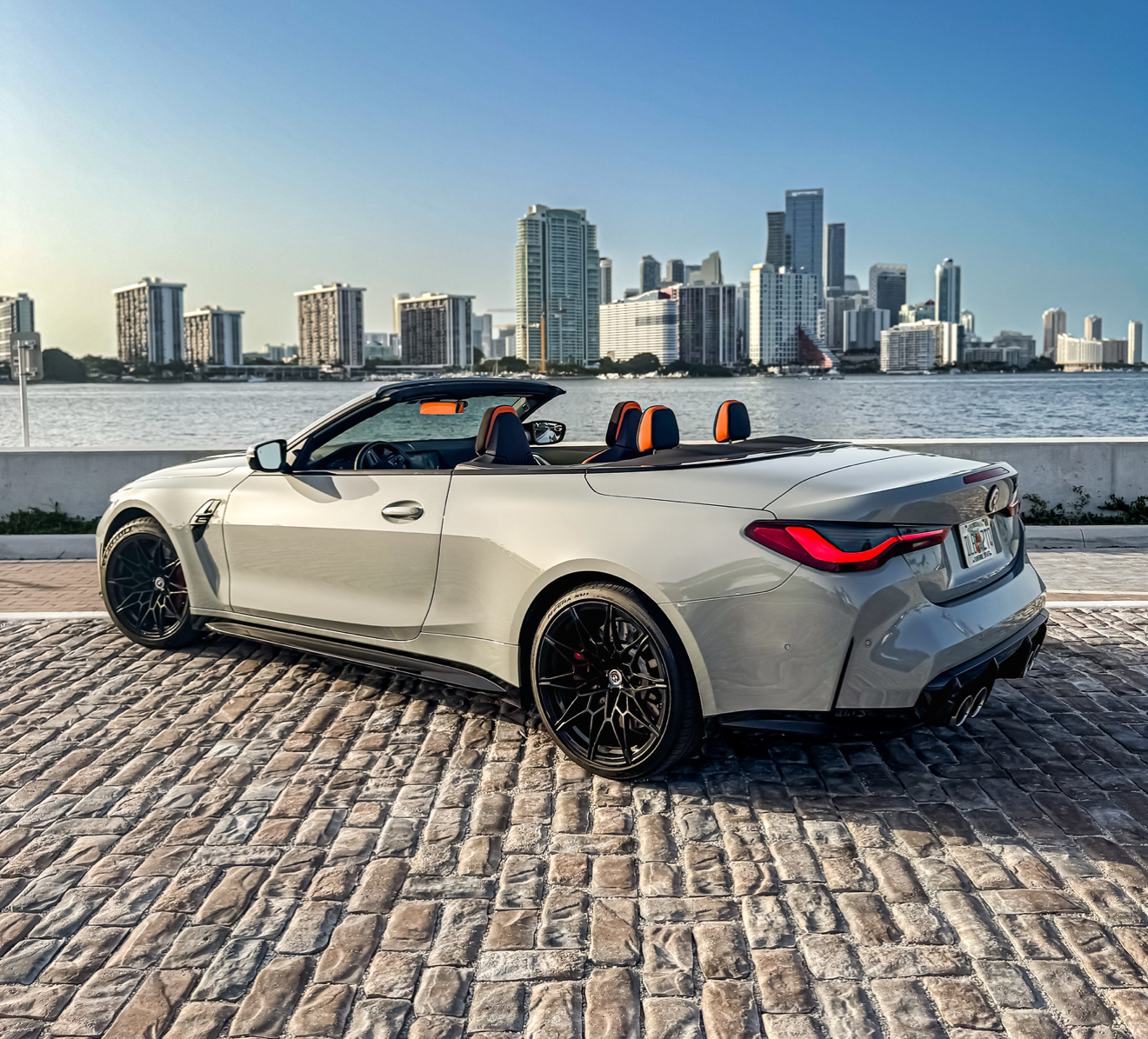 BMW M4 Competition Convertible - Grey on Orange & Black