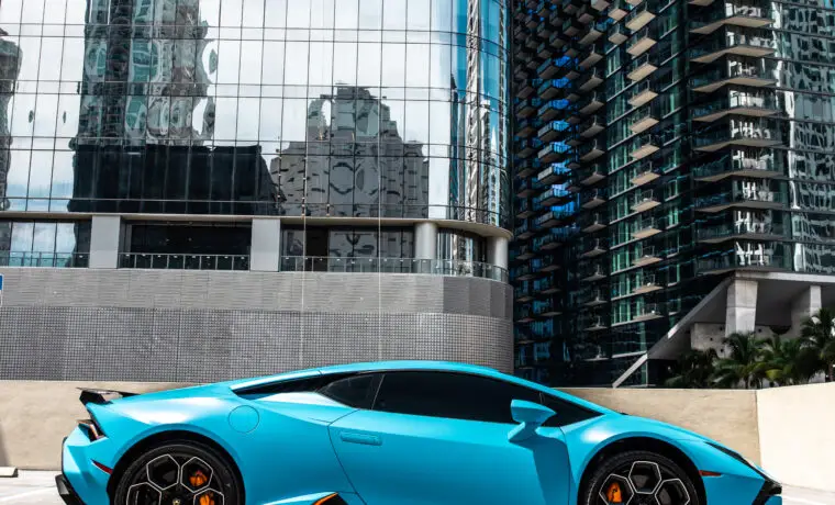 Lamborghini Huracán Tecnica – Blue on Orange