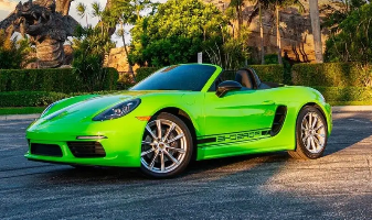 Porsche 911 Carrera Cabriolet – Green on Black