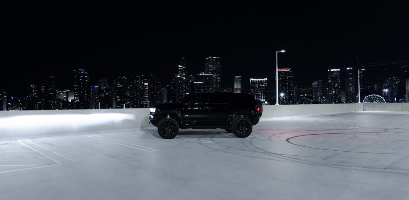 Black Hummer EV - Black on Black