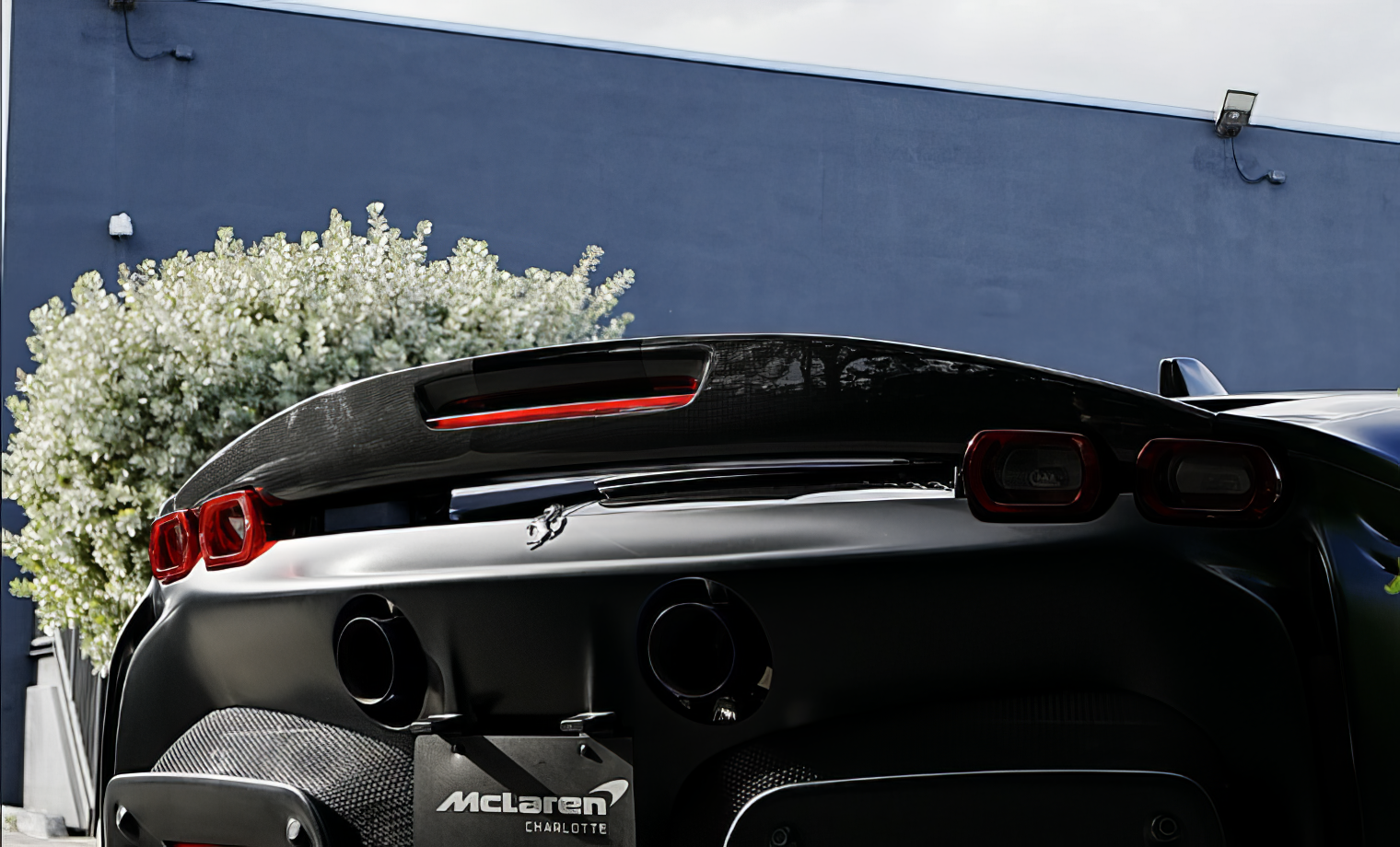 Ferrari SF90 Stradale — Nero Opaco on Cuoio (Matte Black on Tan)