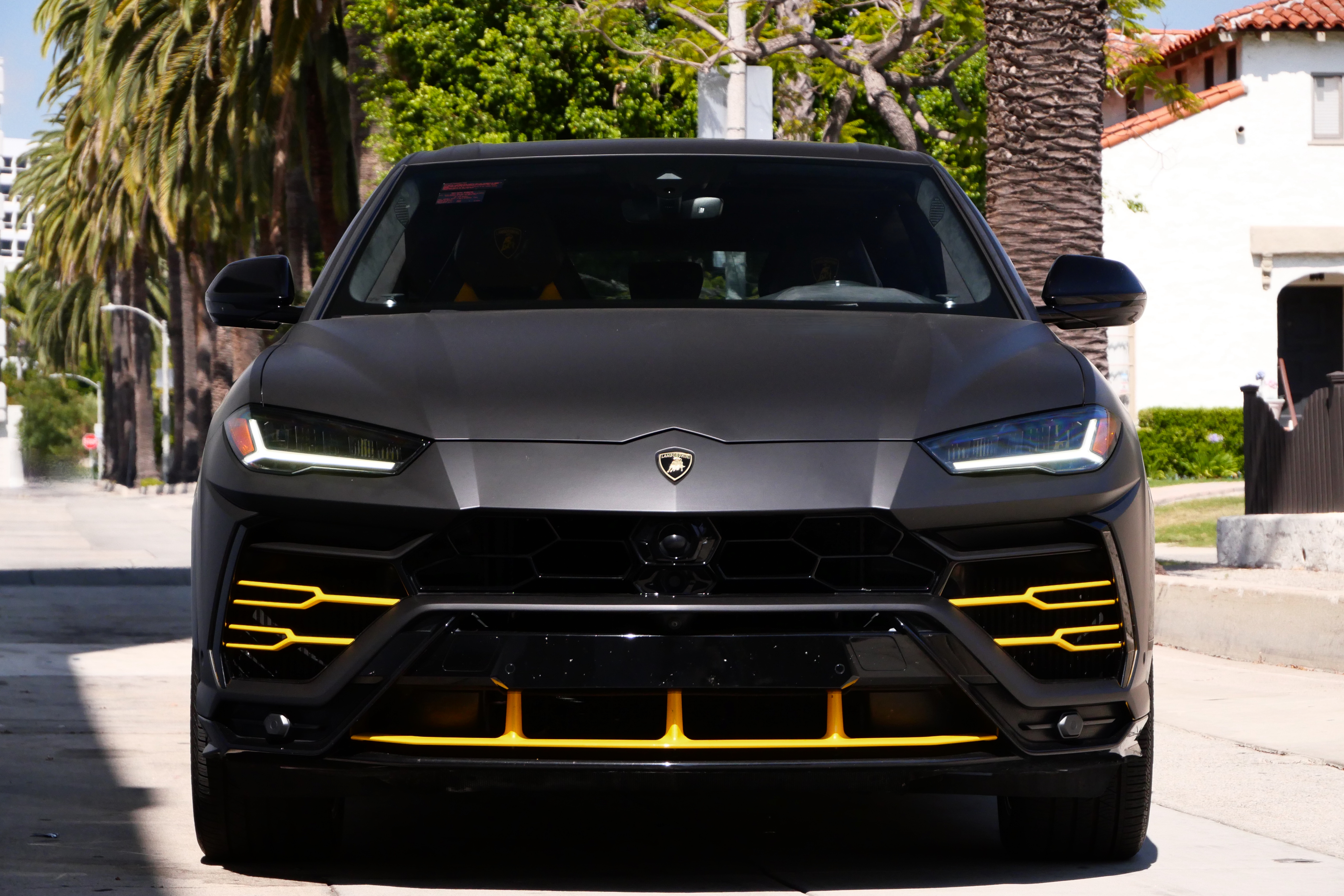 Lamborghini Urus – Matte Black on Yellow