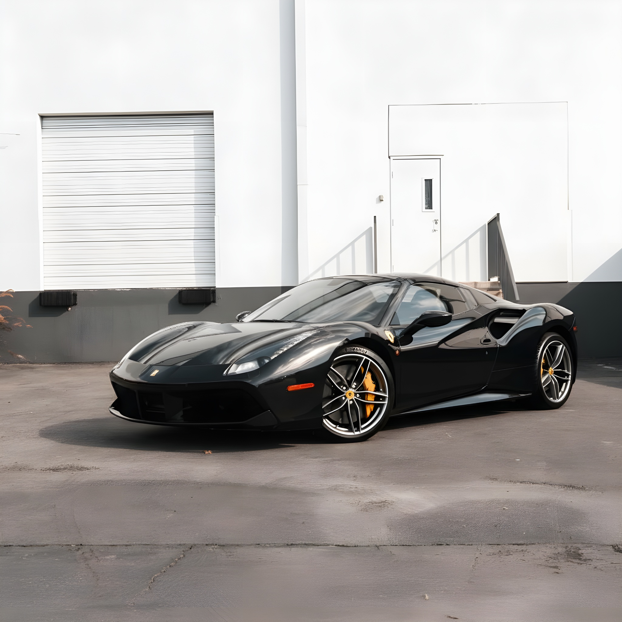 Ferrari 488 Spider - Nero on Cuoio (Black on Saddle Brown)