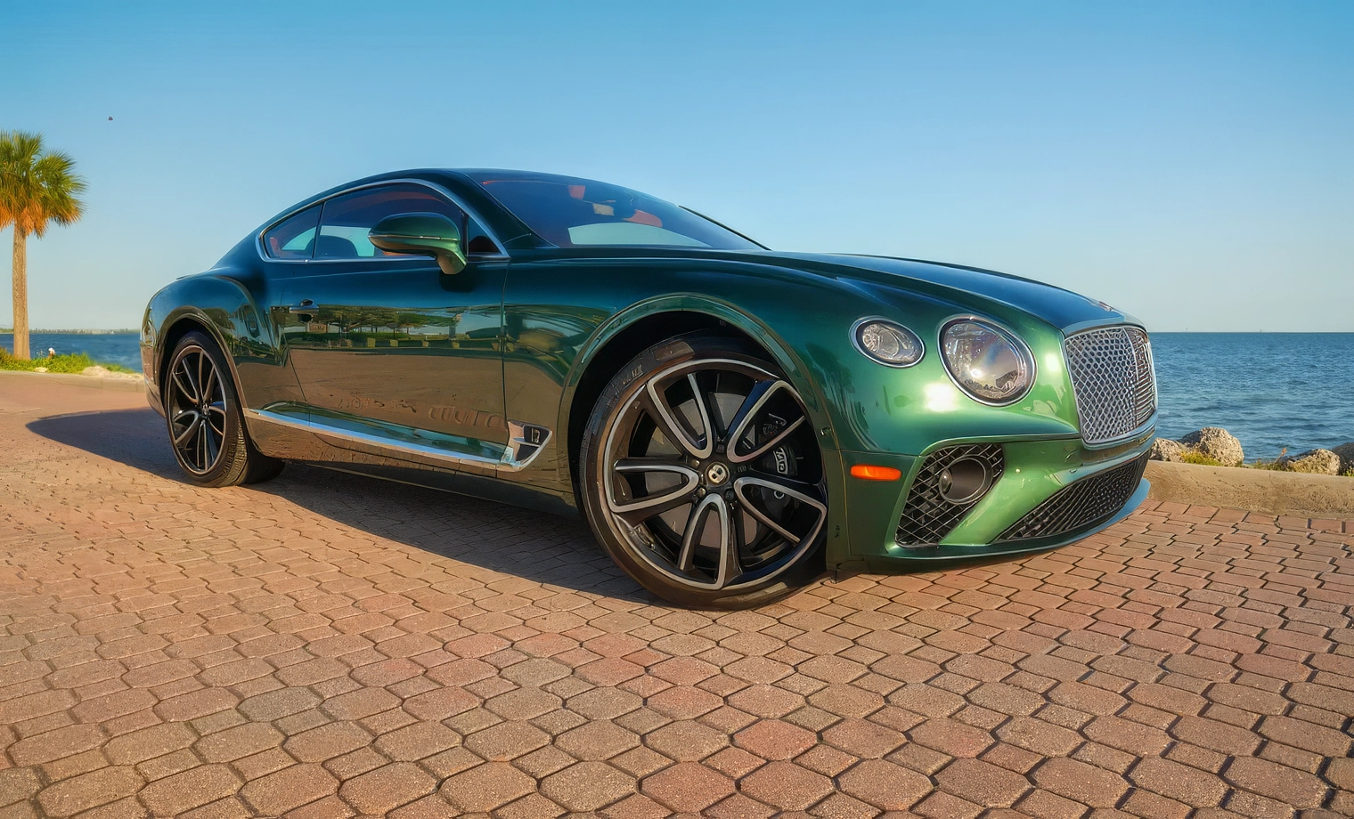 Bentley Continental GT V8 – Verdant (Deep Metallic Green) on Cognac