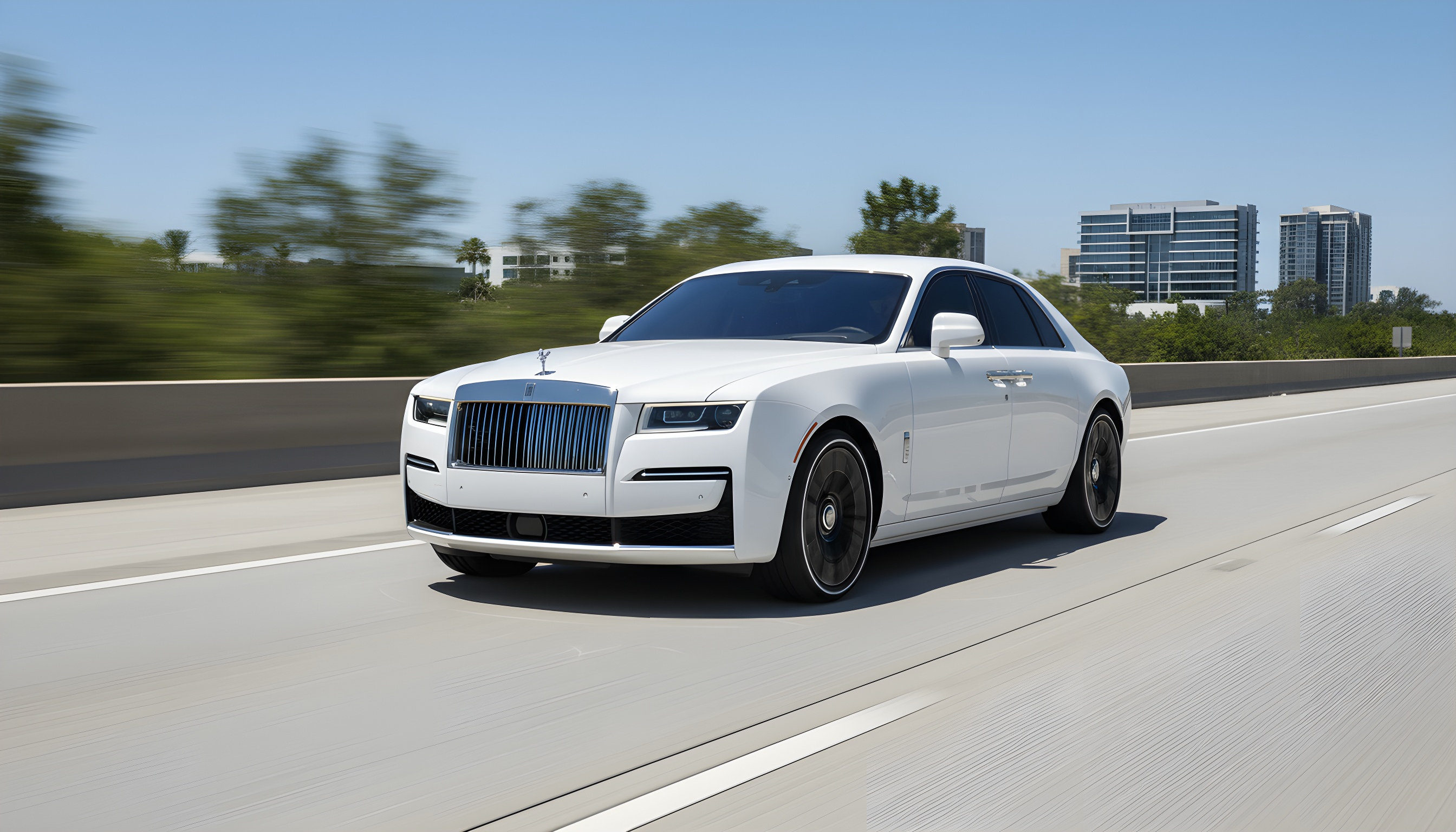Rolls-Royce Ghost Black Badge - Arctic White on Black