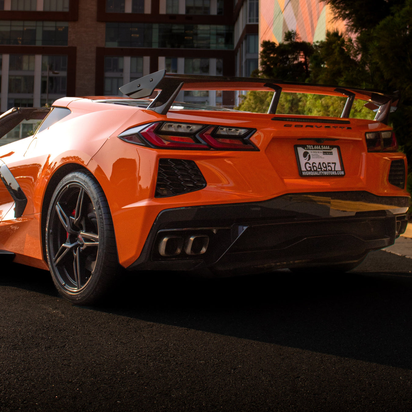 Corvette C8 3LT Stingray Roadster - Orange on Black 