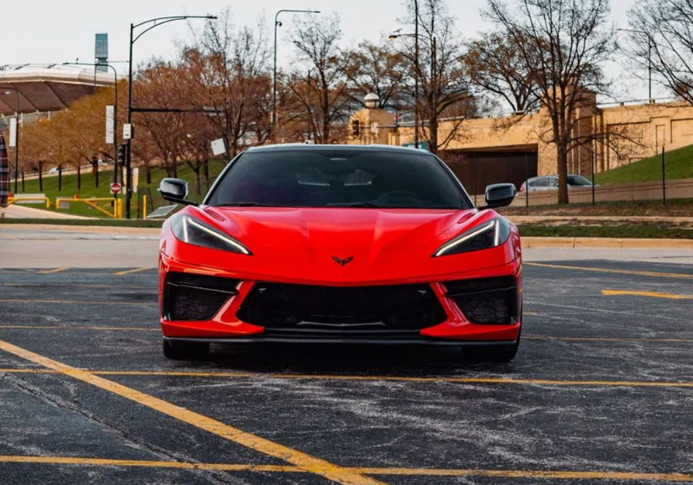 Corvette C8 Stingray - Red on Red & Black 