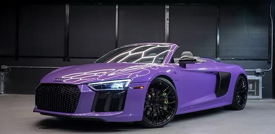 Audi R8 - Purple on Black 
