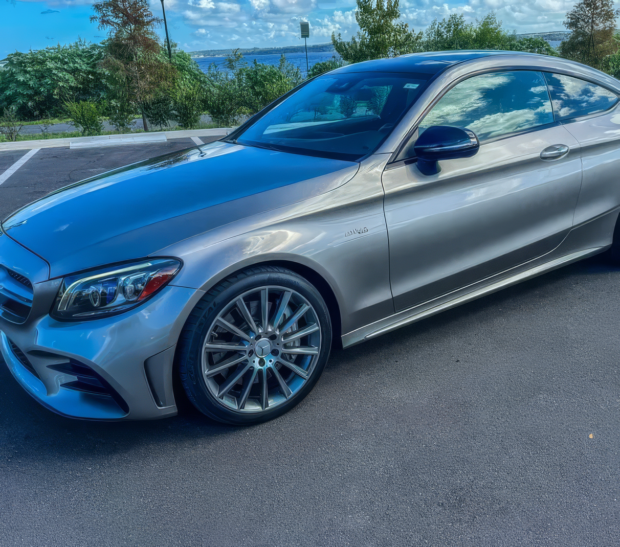 Mercedes-Benz C43 AMG - Mojave Silver on Saddle Brown & Black